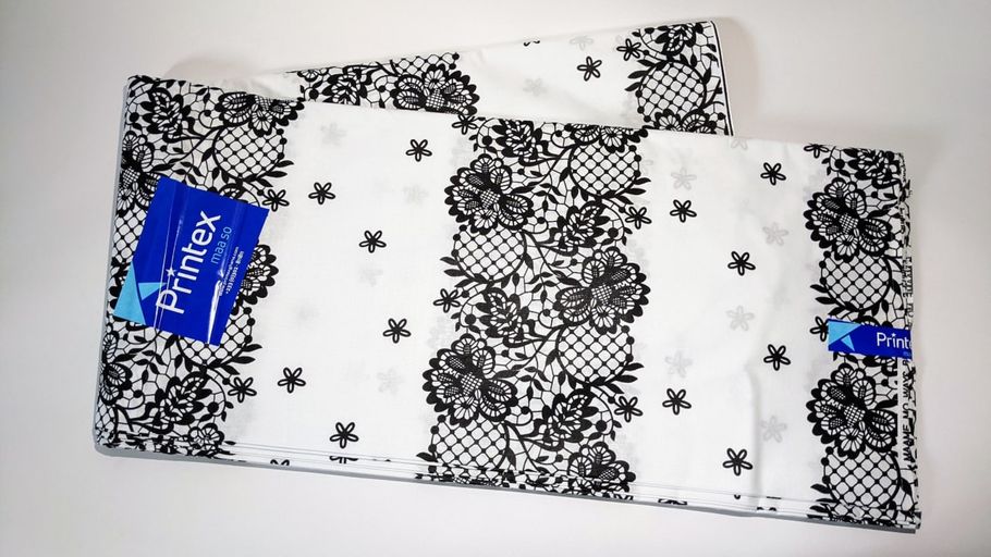 PRINTEX B&W 05 (WITHOUT EMBROIDERY) 12 YARDS '04959