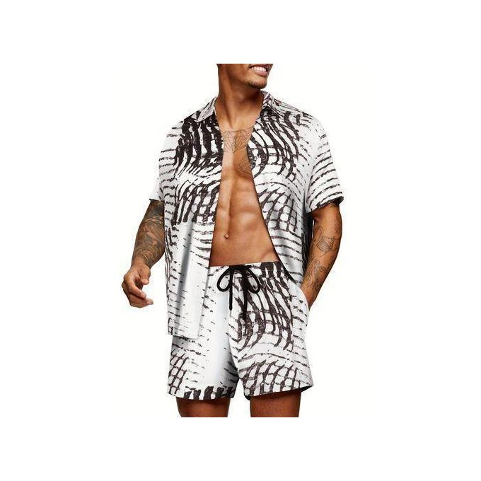 Men’s Shirt + Shorts Set – 2 Piece Fashion Outfit 'T976989