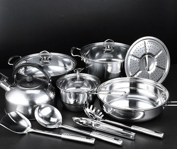 14Pcs Cookware Set Stainless Steel '271928
