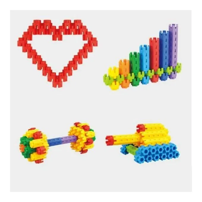 200 PCS Hexagonal DIY Educational Building Blocks – STEM Learning Toy 'T444890