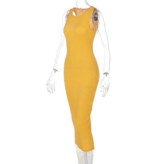 Casual knitted sleeveless round neck (Women)     SKU - T467156